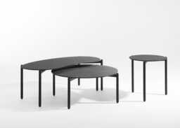 Kartell Undique side Table Black Terrazzo Top Black Base - thumbnail 2