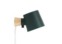 Normann Copenhagen Rise Plug-in Wall Light Petrol Green - thumbnail 1