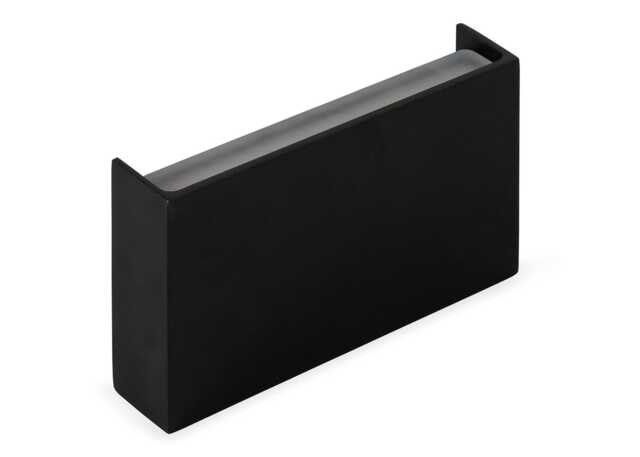 Heal's Outdoor/Bathroom LED Wall Light Rectangle Black