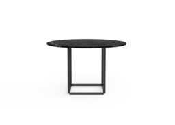New Works Florence Dining Table 120cm Black Marquina Marble Black Frame