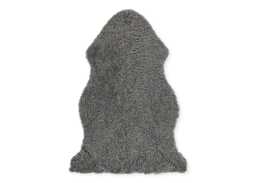 Natures Collection New Zealand Curly Sheepskin Light Grey 90 x 60cm