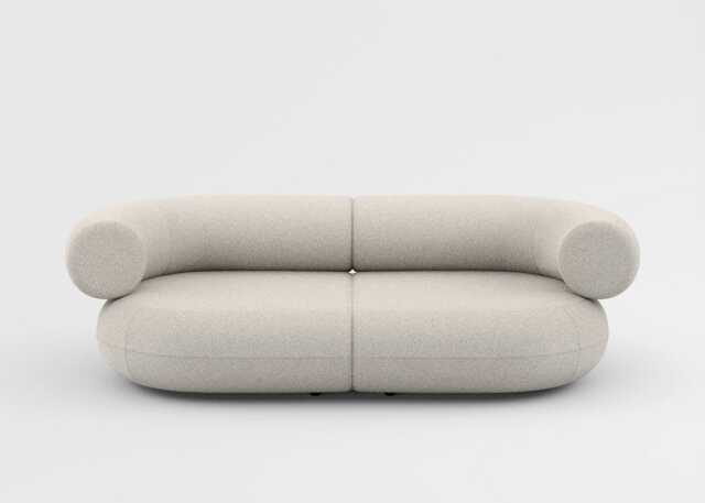 Tom Dixon Fat 2 seater Sofa in Hallingdal fabric bright