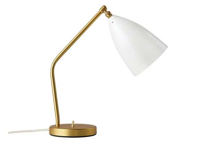 Gubi Gräshoppa Table Lamp Glossy Alabaster White