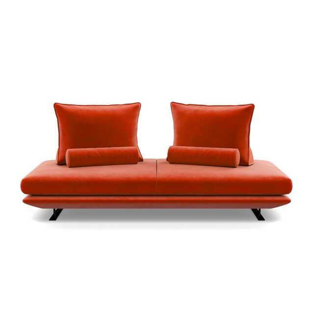 Ligne Roset Prado Medium Settee Alcantara Orange