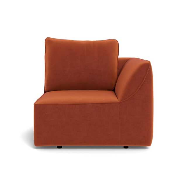 Heal's Morven RHF Single Unit Cotton Velvet Russet