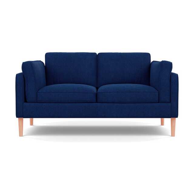 Heal's Sonno 2 Str Sofa St Moritz Wool Navy 146 Natural Feet