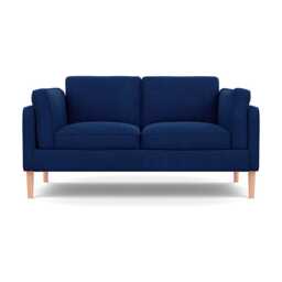 Heal's Sonno 2 Str Sofa St Moritz Wool Navy 146 Natural Feet