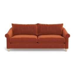 Heal's Devon 4 Str Cotton Velvet Russet Natural Feet