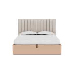 Heal's Lift Storage Divan Super King Capelo Linen-Cotton Rosedale Natural Feet
