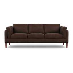 Heal's Sonno 4 Seater Heritage Leather Chestnut 2064,Walnut Feet - thumbnail 1