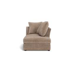 Heal's Tailor Chaise Right Hand Facing Boucle Velvet Rocky Black Beech Feet