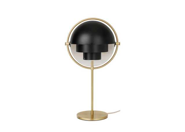 Gubi Multi Lite Table Lamp Brass Black Shade - image 1