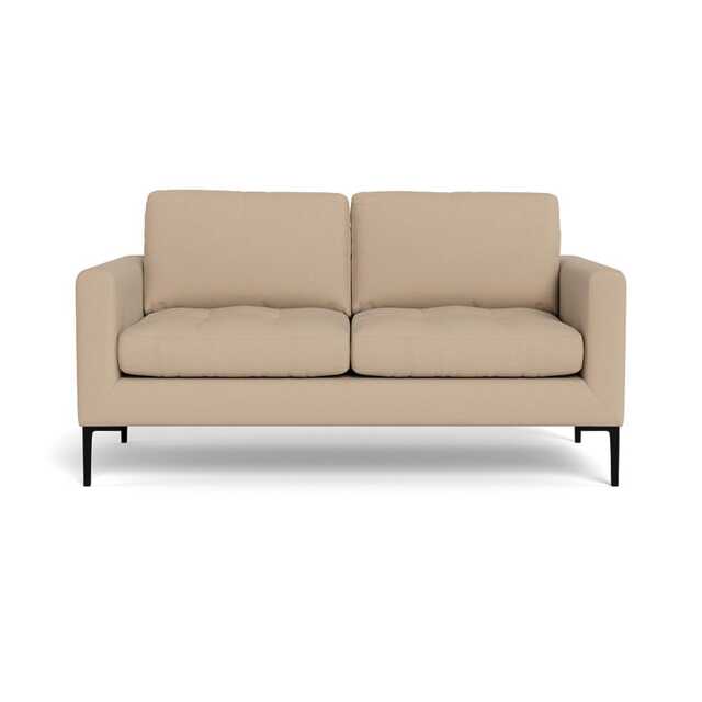 Heal's Eton 2 Seater Sofa Capelo Linen-Cotton Bamboo Black Feet