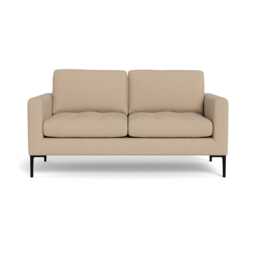 Heal's Eton 2 Seater Sofa Capelo Linen-Cotton Bamboo Black Feet