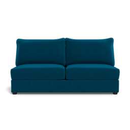 Heal's Tailor Large Armless Unit Velvet Teal Black Feet