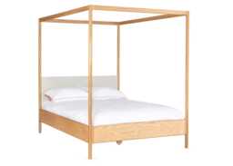 Heal's Marlow 4-Poster King Sized Bed in Oak - thumbnail 1