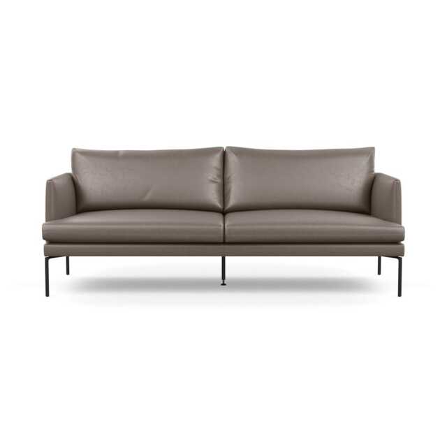 Heal's Matera 3 Seater Sofa Daino Leather Elephant