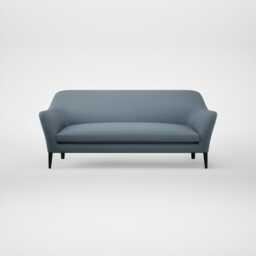 Heal's Wallis 4 Seater Sofa Smart Cotton Linen Celestial Black Feet