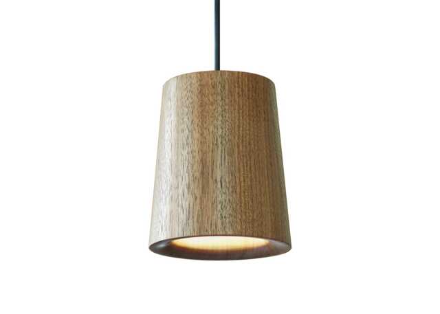 Case Solid Pendant Light Cone Walnut
