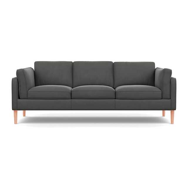 Heal's Sonno 4 Str Sofa Nobilis Velvet Dolphin Natural Feet - image 1