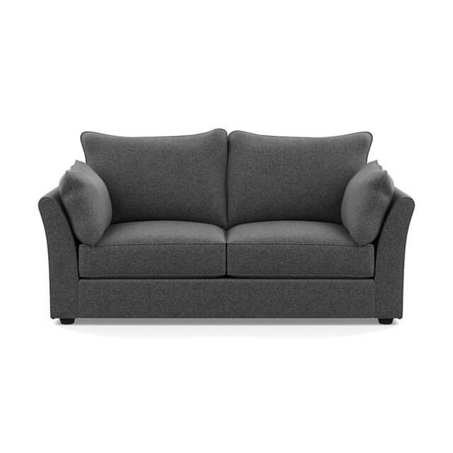 Heal's Tailor 3 Seater Sofa Melton Wool Granite Black Feet