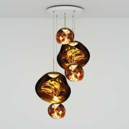 Tom Dixon Melt Round Pendant System LED Gold Large
