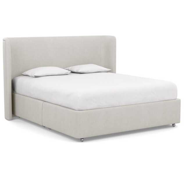 Heal's Monroe Headboard Super King Capelo Linen-Cotton Sea Salt