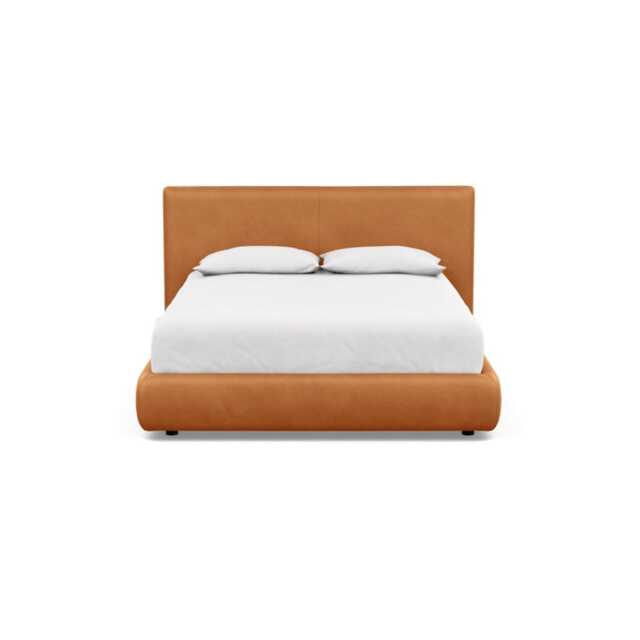 Heal's Alba Storage Bed Double Luxury Leather Canella - image 1
