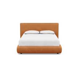 Heal's Alba Storage Bed Double Luxury Leather Canella