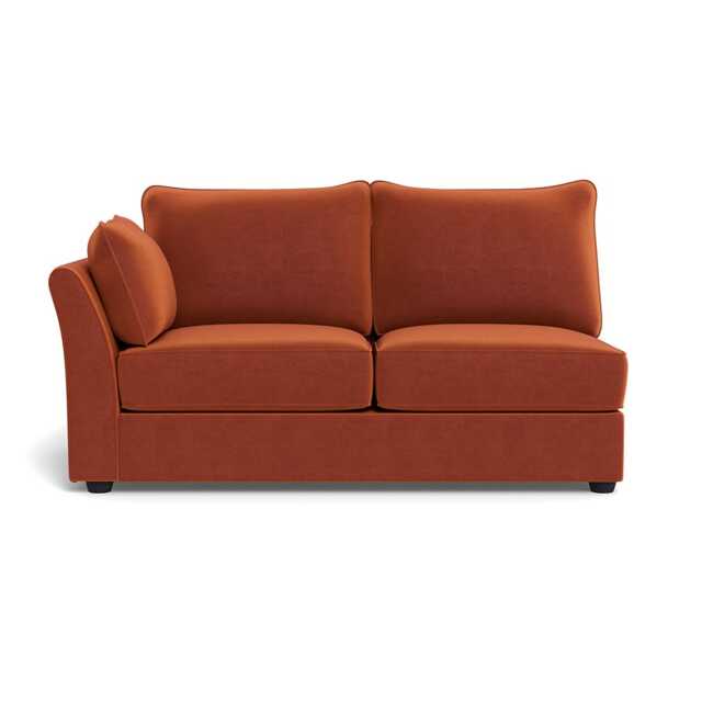 Heal's Tailor Medium Unit LHF Cotton Velvet Russet Black Feet