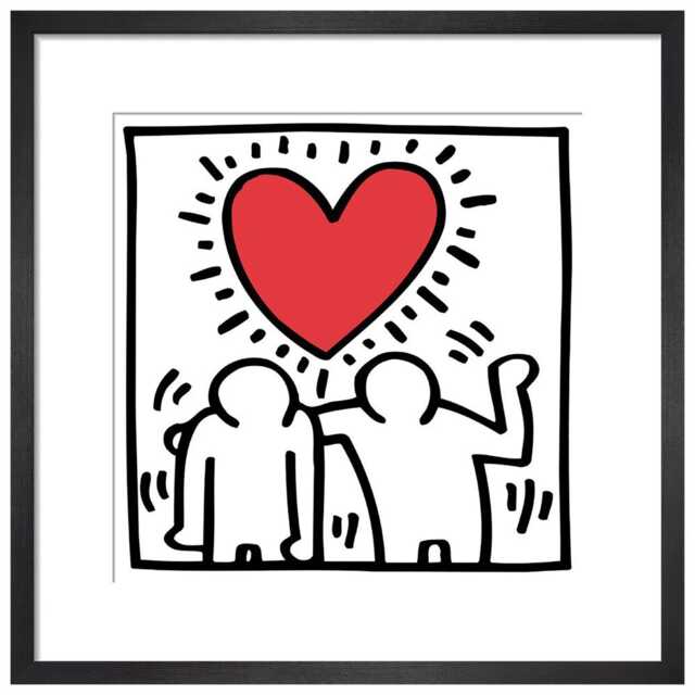 KING & MCGAW Untitled (Be Mine), 1987 by Keith Haring Framed Print
