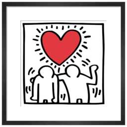 KING & MCGAW Untitled (Be Mine), 1987 by Keith Haring Framed Print