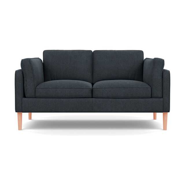 Heal's Sonno 2 Str Sofa St Moritz Wool Grey 160 Natural Feet