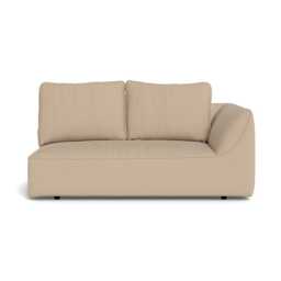 Heal's Morven Right Hand Facing 2 Seater Unit Capelo Linen-Cotton Bamboo Black Feet