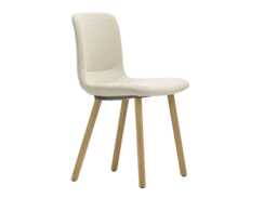 Vitra Hal Soft Wood Chair Credo Cream Natural Oak Legs