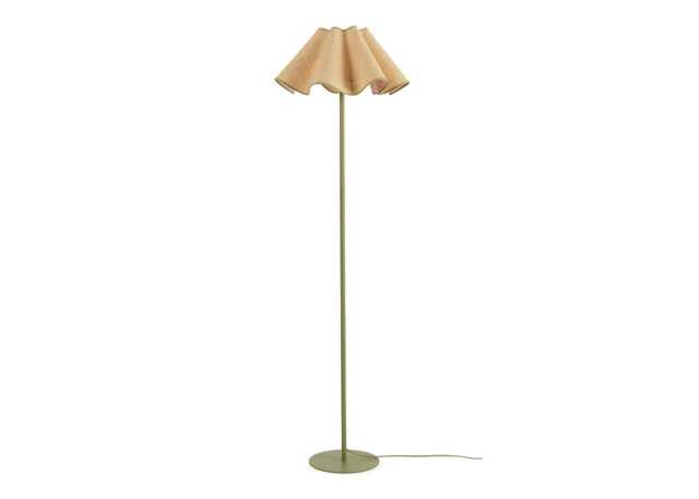 Heal's Raffia Floor Lamp Green