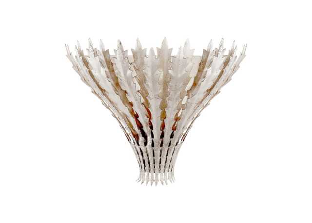 Visual Comfort Hampton Wall Light Burnished Silver Leaf