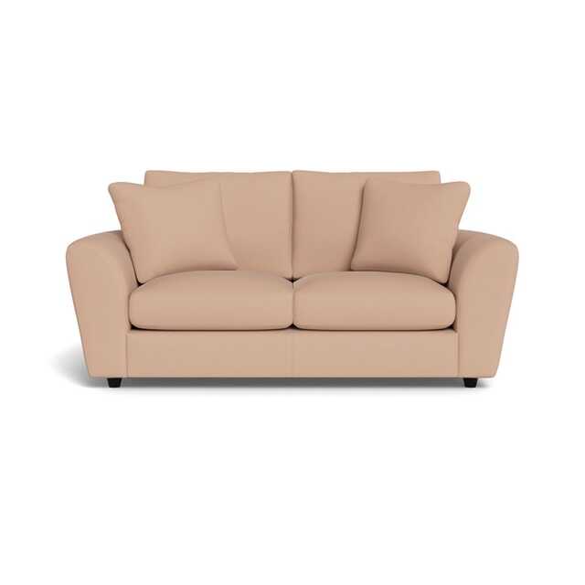 Heal's Snooze 3 Seater Sofa Capelo Linen-Cotton Rosedale Black Feet