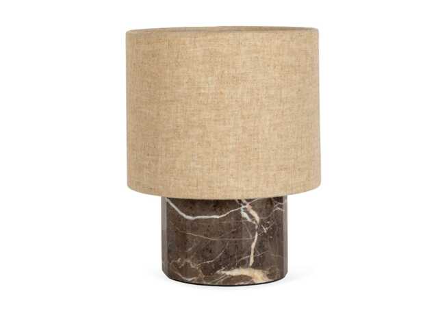 Heal's Colonna Marble Table Lamp Cocoa Small