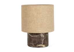 Heal's Colonna Marble Table Lamp Cocoa Small