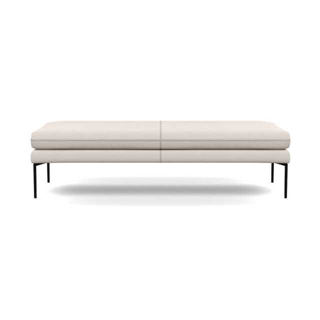 Heal's Matera Bench (160cm) Siena Cotton Natural Black Feet