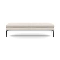 Heal's Matera Bench (160cm) Siena Cotton Natural Black Feet
