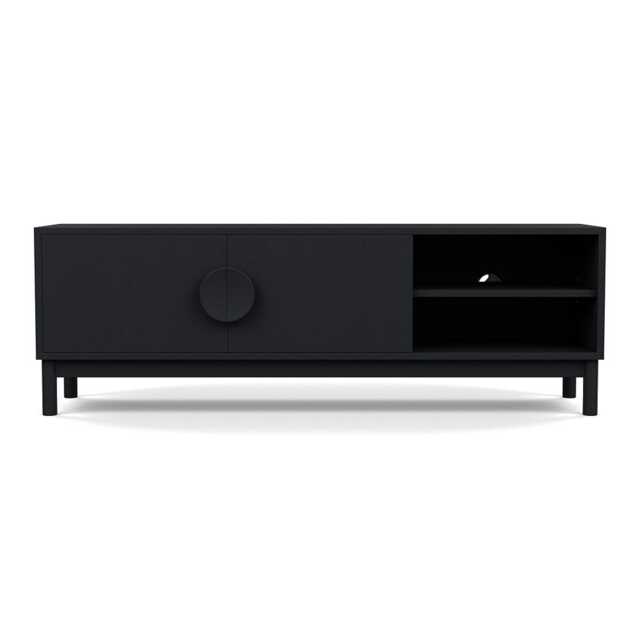 Heal's Tinta AV Unit Black Stain Frame Black Stain Doors