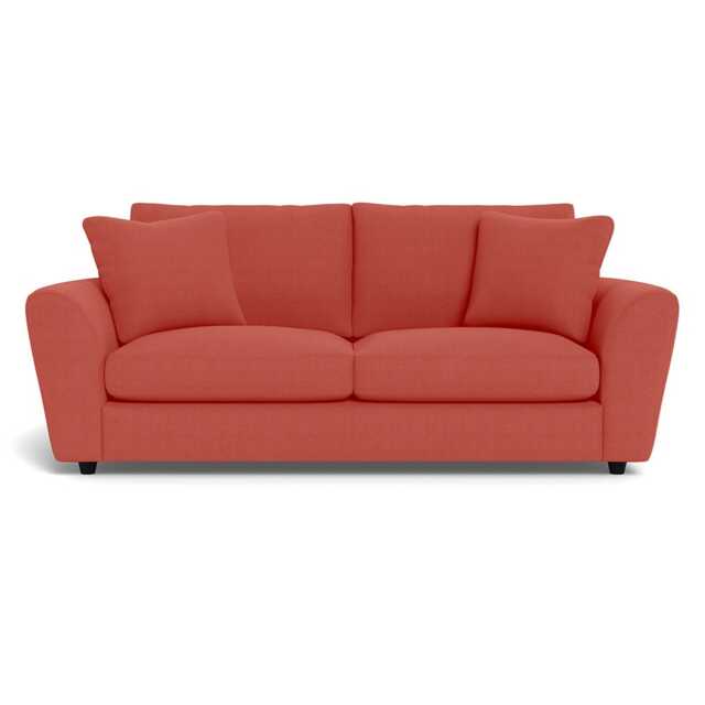 Heal's Snooze 4 Seater Sofa Linen Grenadine Black Feet
