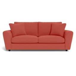 Heal's Snooze 4 Seater Sofa Linen Grenadine Black Feet