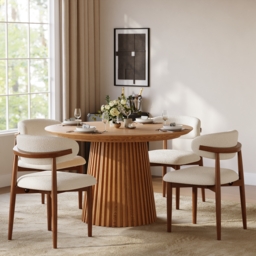 1200mm–2000mm Solid Wood Extendable Dining Table with 4 Chairs - thumbnail 8