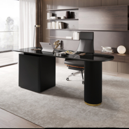 "Modern Sintered Stone Top Office Writing Desk with 3-Drawer(71"")" - thumbnail 3