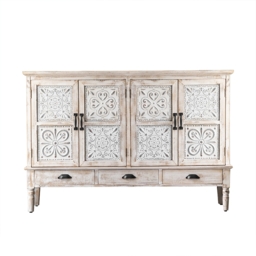 Distrate 1500mm French Country Distressed White Sideboard Buffet with Drawers&Shelves - thumbnail 7