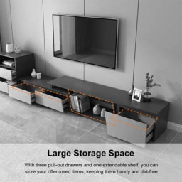 Fero Extendable TV Stand with 3 Drawers(1800 mm - 2800 mm) - thumbnail 6