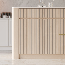 1830mm Kitchen Island Sintered Stone Top with Storage NaturalModern - thumbnail 7